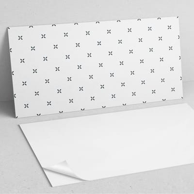 Coloray Wandpanelen Zelfklevend - Eenvoudig kruispatroon PVC Wandpaneel - 100 cm x 50 cm - Zwart Wandbekleding Zelfklevend - 1 stuk - Mozaïeken Wandpanelen Zelfklevend - Wandpanelen Keuken - Wandpaneel Badkamer