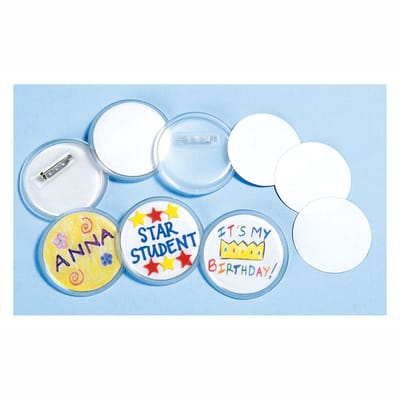 Colorations button knutselset - Maak je eigen buttons, 24 stuks.