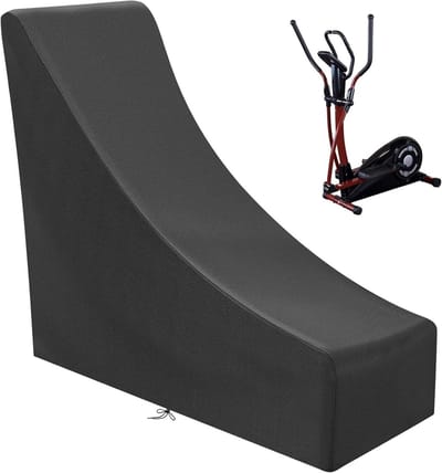 Protective Cover for Elliptical Cross Trainer, Waterproof, Cross Trainer, Windproof, Cross Trainer with Rope, 210D Oxford Fabric, Dustproof, Durable (175 x 70 x 60/175 cm, Black)