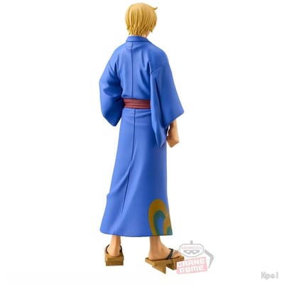 Anime One Piece DXF Figuur Wano Land 17cm Vinsmoke Sanji Roronoa Zoro Model Speelgoed Decoratie Verzameling Kinder Verjaardagscadeau no box blue