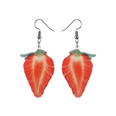 Fruit Oorbellen - Aardbeien