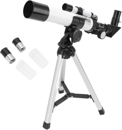 Allecto - Portable Astronomical Telescope - Professionele Refractor - 40mm Aperture - Geschikt voor Beginners - Ideaal voor Sterrenkijkers - Draagb...