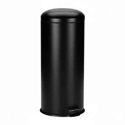 Pedaalemmer 30 liter - softclose - binnenemmer - rond - zwart