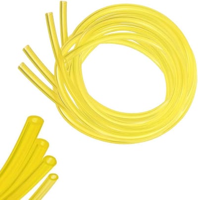 Brandstofslang Set - Slang voor Motoren - Onderhoud Tuinmachines - Verschillende Diameters - 4x 15 Meter - Geel