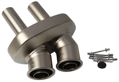 Akrapovic Titanium V-ec259 Uitlaat Eindkap Zilver