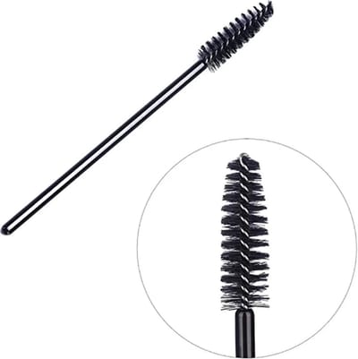 Ulanax® | 50-delige wimperborstelset - Perfecte wimper extensions - Make-up - Mascara - Wenkbrauwen - Stijlvol zwart |