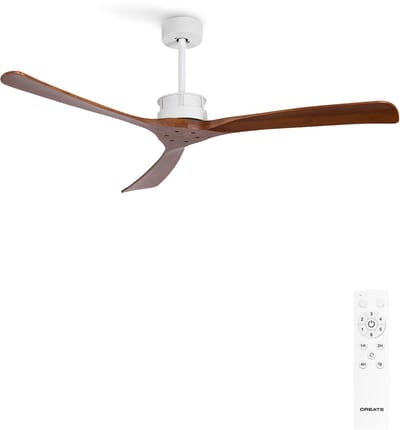CREATE - Plafondventilator 40W silent XL Ø152 cm - Zomer/Winter Functie - 6 snelheden - Motor DC - Programmable 1-4H - WIND LARGE
