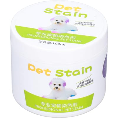 Haarkleurmiddel voor honden, semi-permanente en permanente haarverf voor huisdieren, 100 ml Purple