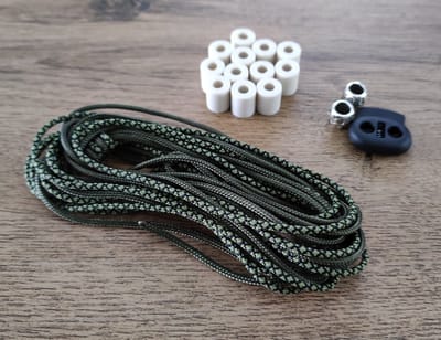DIY Pakket / Doe Het Zelf / Anti-Tekenband EM kralen Army maat 25-30