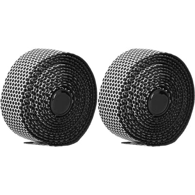 Rubans de Guidon de Vélo de Route Antidérapants Enveloppes de Poignée de Guidon Ceinture avec Embouts de Guidon(Noir blanc ) blanc noir
