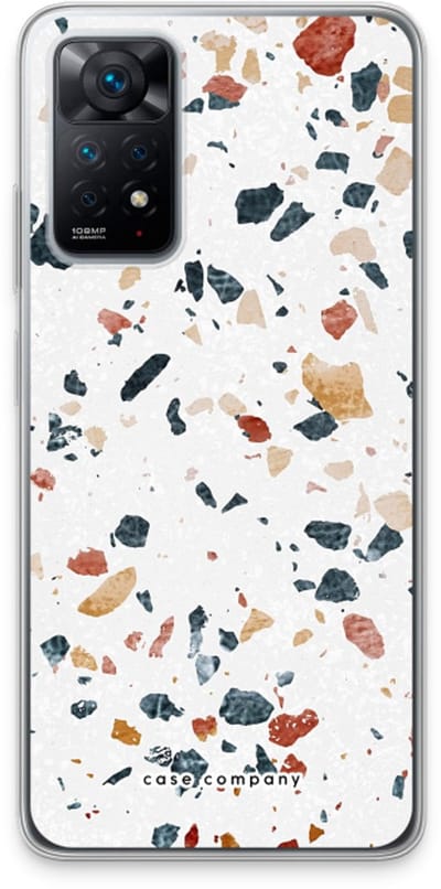 Case Company® - Hoesje geschikt voor Xiaomi Redmi Note 11 Pro hoesje - Terrazzo N°4 - Soft Cover Telefoonhoesje - Bescherming aan alle Kanten en Schermrand