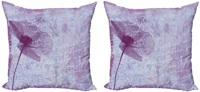 ABAKUHAUS Kussenhoes Set – 2x50x50 cm – Gebloemd, dubbelzijdig