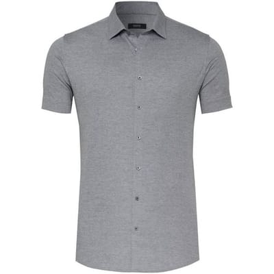 Desoto Luxury Overhemd Luxury Faux-Uni Kent Collar Grijs / male