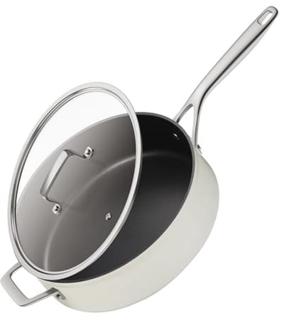 Stew Pan 28 cm Met Deksel - Geschikt Voor Inductie - Koekenpan Met Antiaanbaklaag - Vaatwasser- En Ovenbestendig - 5.1 L Voor Alle Hittebronnen