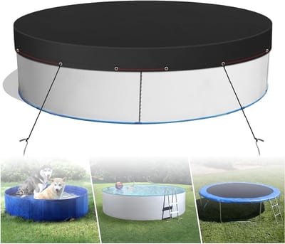 Ronde Zwembadafdekking met een Diameter van 310 cm, UV-bescherming, Waterdicht en Stofdicht, Ideaal voor Boven Grond Zwembaden