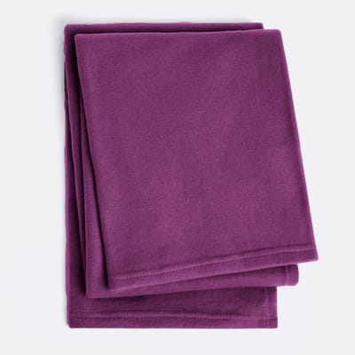 Famanu - Polar Fleece Plaid 120 x 150 cm - Fuchsia - Zachte Luxe Woondeken voor Bank & Bed