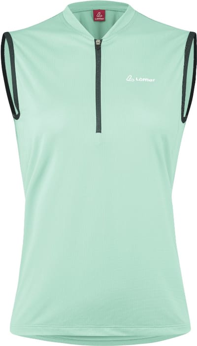 Loeffler fietsshirt mouwloos shirt W Bike Sleeveless Shirt HZ Plain Clearwater - Groen