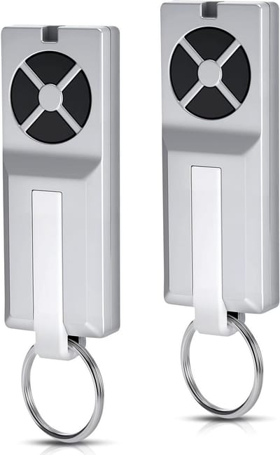 4-Kanaals Garage Deuropener Afstandsbediening, 433MHz Rolling Code, Geschikt voor Diverse Merken, 2 Stuks