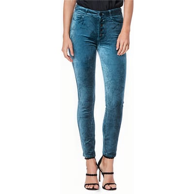 PAIGE Hoxton Ankle Peg Exposed Btn Atlantic Maat: W23 | Slim Jeans Outlet | Dames | Blauw