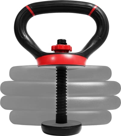 Massief gietijzeren kettlebellgewichten - ideaal voor hele lichaamstraining en krachttraining - verstelbare kettlebellgewichten 10-40 lbs verstelbare kettlebell