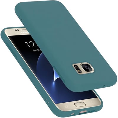 Cadorabo Hoesje geschikt voor Samsung Galaxy S7 in LIQUID GROEN - Beschermhoes gemaakt van flexibel TPU silicone Case Cover