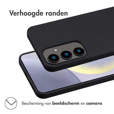 imoshion Hoesje - Geschikt voor Samsung Galaxy S25 Plus - Color Backcover - Zwart
