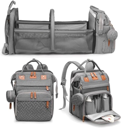 Luiertas Rugzak - Babytas Mama Tas - Reizen met baby - Inclusief luierstation - 47 x 22 x 30 cm