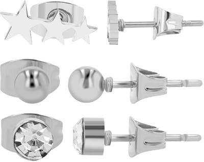 AKZENT Akzent dames oorbel Oorknopjes oorbellen Edelstahl zilver dames waterbestendig