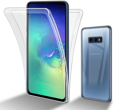 Cadorabo Hoesje geschikt voor Samsung Galaxy S10e in TRANSPARANT - 360° Full Body Case Cover Beschermhoes Voor- en achterbescherming, all-round bescherming met displaybescherming