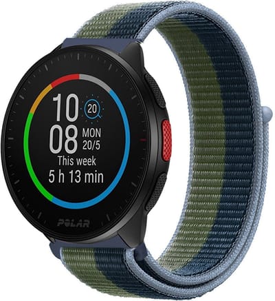 Nylon bandje geschikt voor Polar Ignite / Ignite 2 / Ignite 3 / Unite / Polar Pacer - Moss Green - Groen