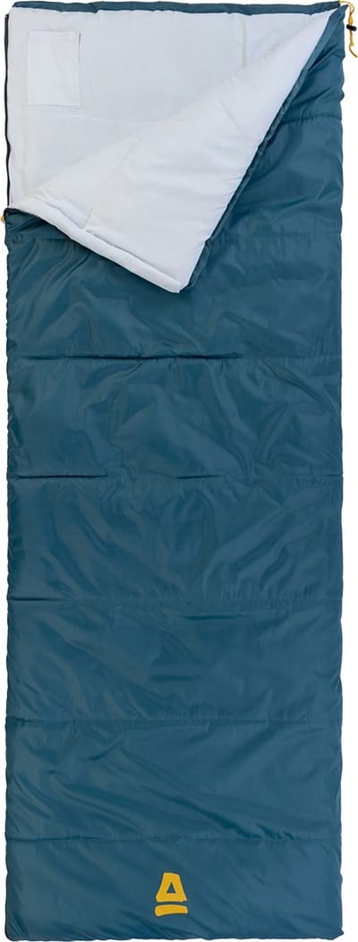 Abbey Camp Slaapzak Winter - Dekenmodel - Blauw - 220 x 82 cm - Extra Lang & Ruim - Koppelbaar