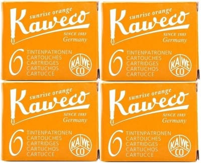 Kaweco - Vulpen vullingen - 4 doosjes - Oranje - Sunrise Orange
