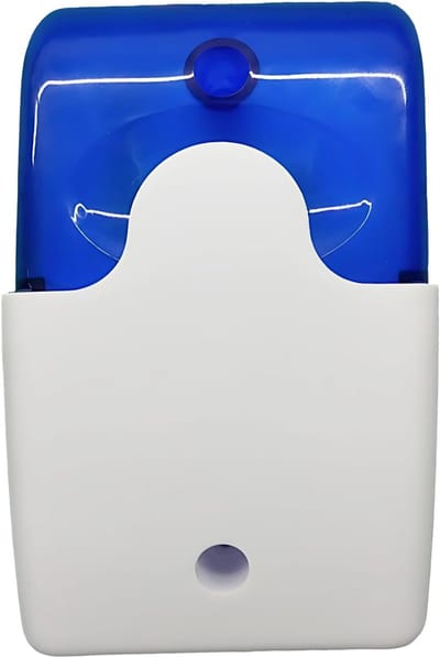 12V Siren, Bedraad Home Security Alarm, Abs Hoorbaar Visueel Geluid Alarm, 2.8 X 1.7 X 0.5 inch Blauw, Compact Indoor Alarm