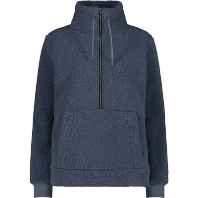Cmp 32p3806 Halve Rits Sweatshirt Blauw S Vrouw