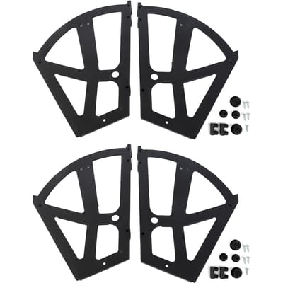 4-delige Set Huismeubilair Schoenen Lade Kast Scharnier Klapbord Frame Draaiend Rek Accessoire wit