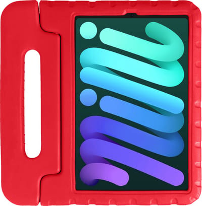 Hoes - Geschikt voor Apple iPad Mini 6 (2021) - 8.3 inch - 6e Generatie - Kinderhoes Shockproof Bumper - Kidsproof Case - Tablet Hoesje - Kinder Hoesje Cover - Rood