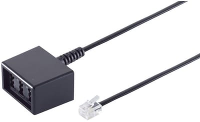 Western-Stecker 8/4 / TAE NFN-Buchse 0,15m