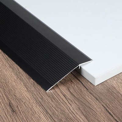 Hoogte drempel voor vloeren, aluminium overgangsprofiel 90 x 10 cm, vloerverbinding voor drempels van 8-40 mm, ideaal voor vloerovergangen en rampsystemen