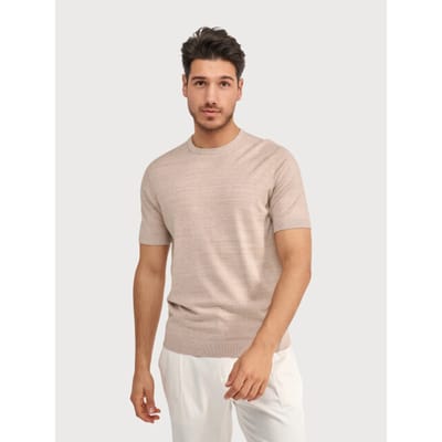BLUE INDUSTRY T-shirts Polo's & T-shirts Heren - Polo shirt - Beige - Maat XL
