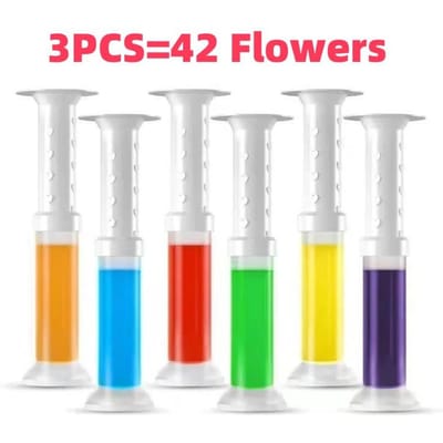 3/6 stuks Bloem Toiletgel Stempel Toilet Deodoriserende Reiniger Gel Luchtverfrisser Aromatherapie Deodoriserend Reinigen en Geur Verwijderen 3pcs-random gray