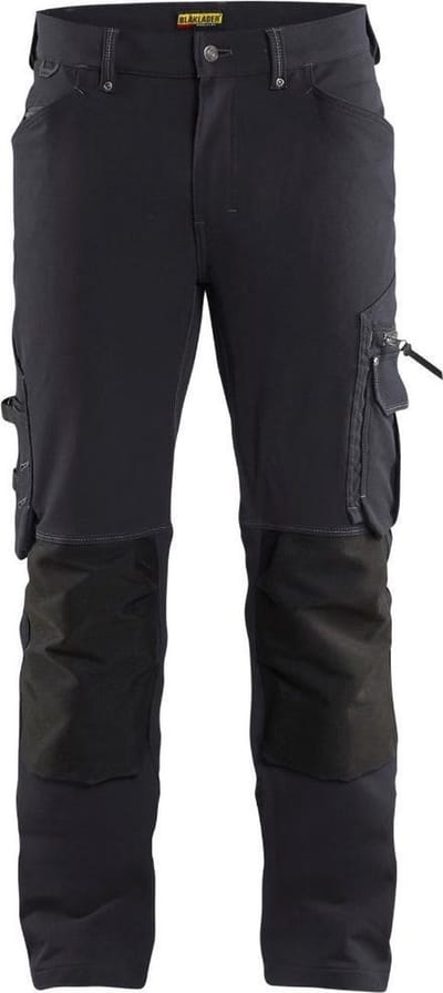 Blaklader Werkbroek 4-weg stretch X1900 zonder spijkerzakken 1989-1644 - Donkergrijs/Zwart - C146