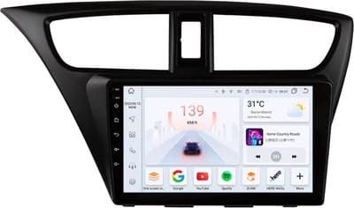 Autoradio met bluetooth - Carplay - Voor Honda Civic 9 (2012-2017) - Geschikt voor Apple en Android - Stereo - Navigatie - Navigatiesysteem auto - 3GB 32GB