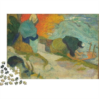 Kunstpuzzel - Houten puzzel - Ontspannend tijdverdrijf - Bonus poster - 75x50cm - Kleurrijk