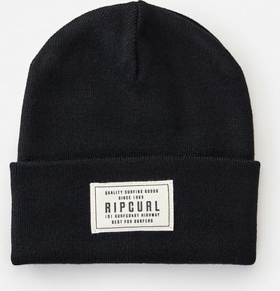 Premium Surf Tall Beanie - Black