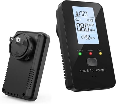 Luchtkwaliteitsmonitor - Luchtdetector Binnenklimaat - Gezondheid Bewaken - Alles-in-één Meting - 1x1x1 cm - Zwart