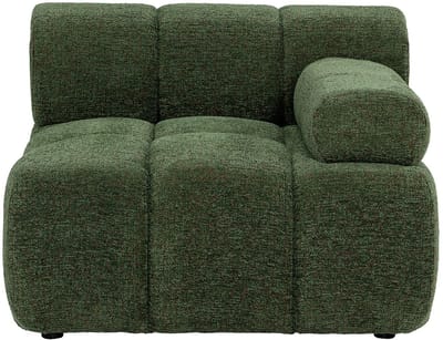 Vente-unique Fauteuil met rechte rugleuning in gemêleerde stof - Groen FACIVIL