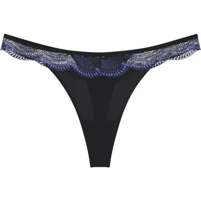 Triumph Comfort Glam String Dames Onderbroek - ZWART