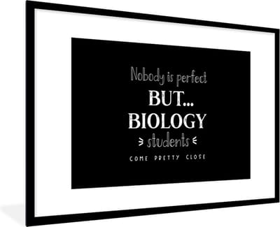 Fotolijst incl. Poster - Studenten - Biologie - Bèta - Onderwijs - 120x80 cm - Posterlijst