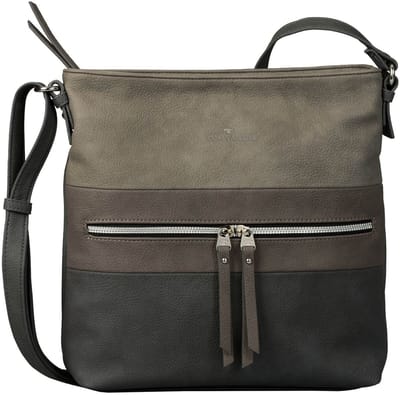 TOM TAILOR schoudertas Ellen Hobo Mixed Grey grijs