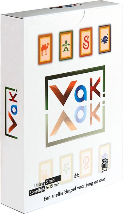 Vak! – razendsnel kaartspel voor 2-4 spelers | maak rijen, raak je kaarten kwijt & pas op voor foute symbolen!